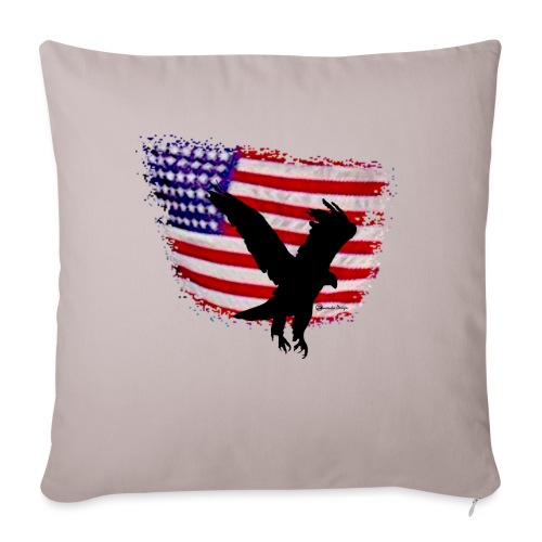 4th of July Independence Day - Throw Pillow Cover 17.5” x 17.5”