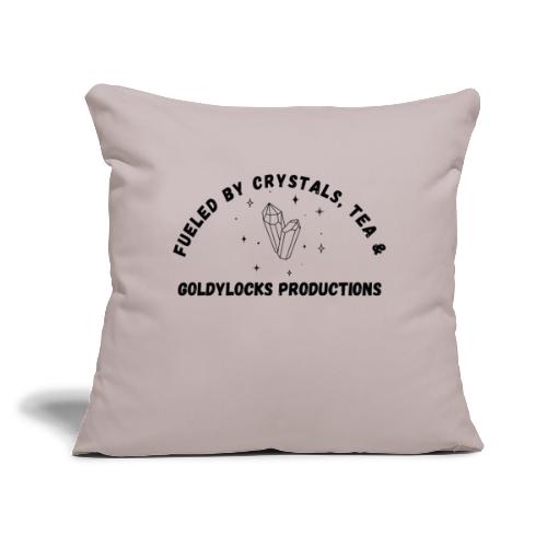 Fueled by Crystals Tea and GP - Throw Pillow Cover 17.5” x 17.5”