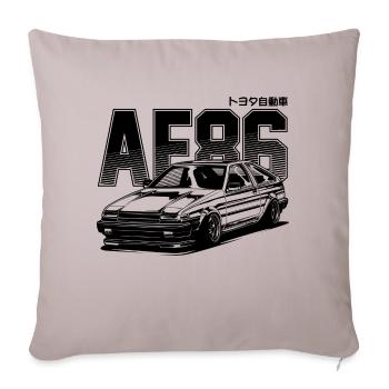 Ae86 Truenoabcdabcdabcdblack Print - Throw Pillow Cover 17.5” x 17.5” - light taupe - Front
