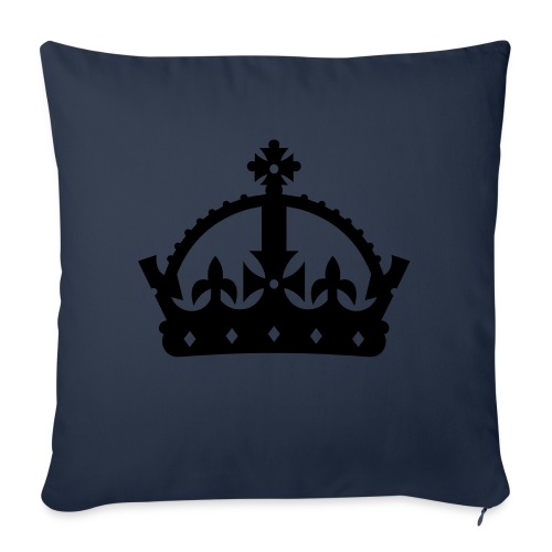 King or Queen Crown - Throw Pillow Cover 17.5” x 17.5”