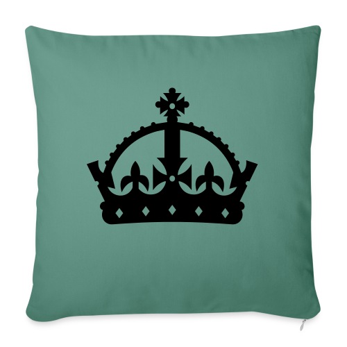 King or Queen Crown - Throw Pillow Cover 17.5” x 17.5”