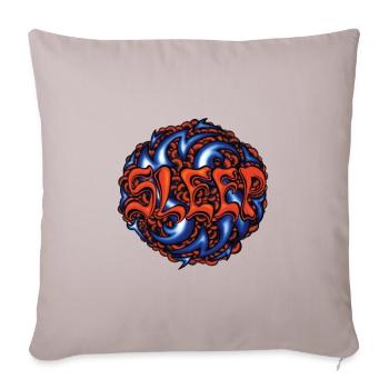 sleep band stoner doom metal - Throw Pillow Cover 17.5” x 17.5” - light taupe - Front