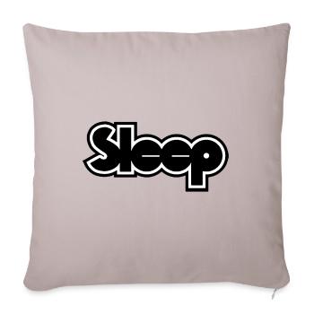 sleep band stoner doom metal - Throw Pillow Cover 17.5” x 17.5” - light taupe - Front