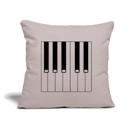 Piano - Throw Pillow Cover 17.5” x 17.5”