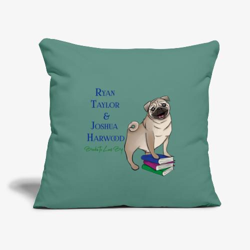 Books to Love By Author Logo - Throw Pillow Cover 17.5” x 17.5”