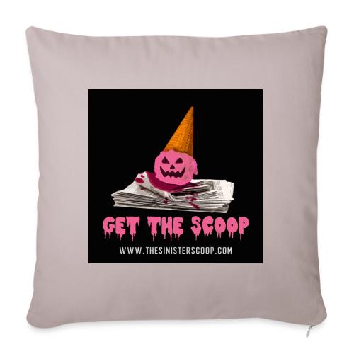 New Pink Scoop - Throw Pillow Cover 17.5” x 17.5”