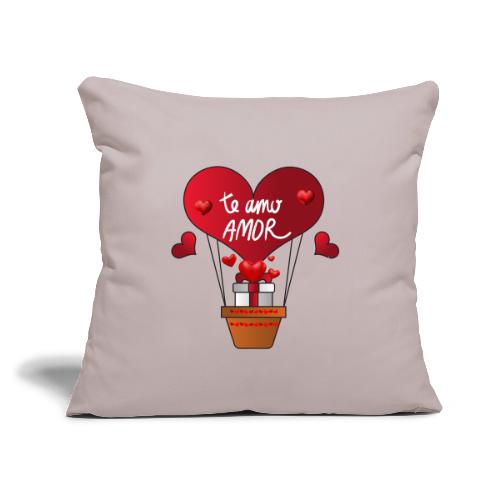 Fashion Valentine's Day Hearts, Gifts February 14 - Throw Pillow Cover 17.5” x 17.5”