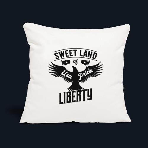 Sweet land of USA Pride Liberty - Throw Pillow Cover 17.5” x 17.5”