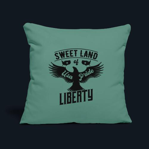 Sweet land of USA Pride Liberty - Throw Pillow Cover 17.5” x 17.5”