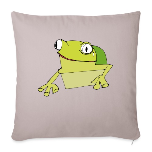 Froggy - Throw Pillow Cover 17.5” x 17.5”