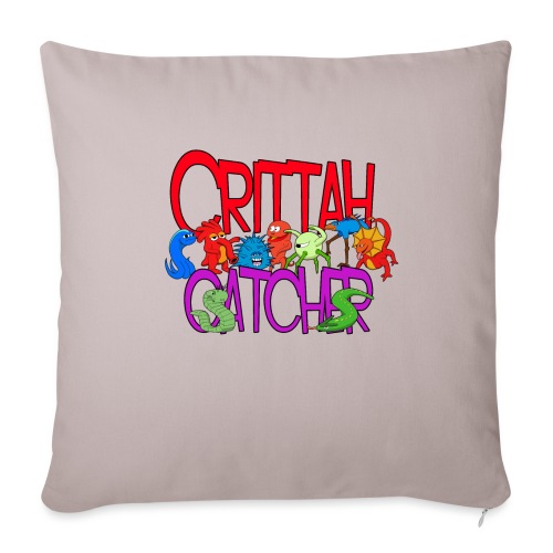 crittah catcher - Throw Pillow Cover 17.5” x 17.5”