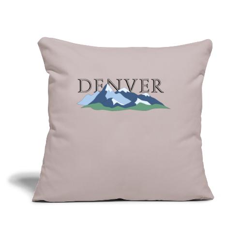 Denver, United States of America - Throw Pillow Cover 17.5” x 17.5”