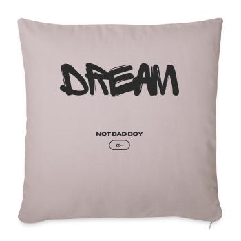 Dream - Throw Pillow Cover 17.5” x 17.5” - light taupe - Front