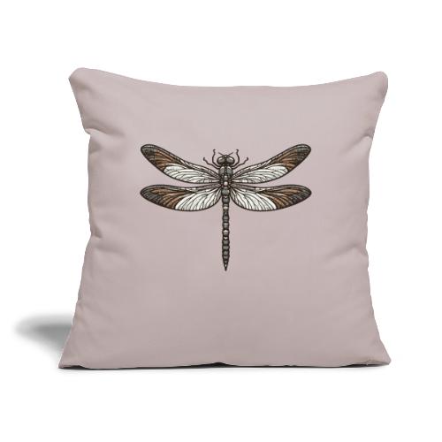Dragon-Fly - Throw Pillow Cover 17.5” x 17.5”
