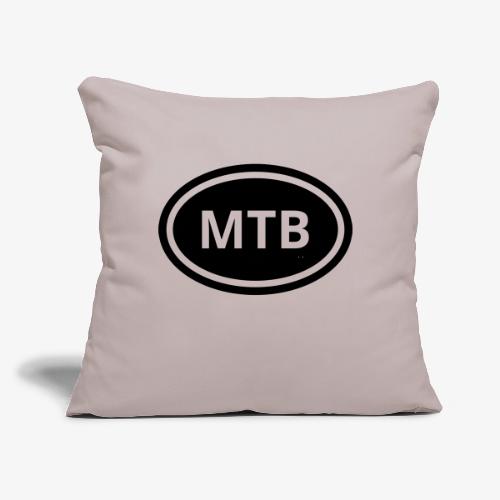 MTB Oval Logo - Throw Pillow Cover 17.5” x 17.5”