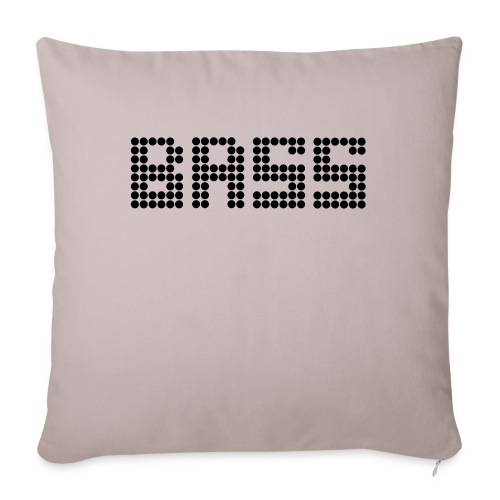 Bass in my Heart - Throw Pillow Cover 17.5” x 17.5”