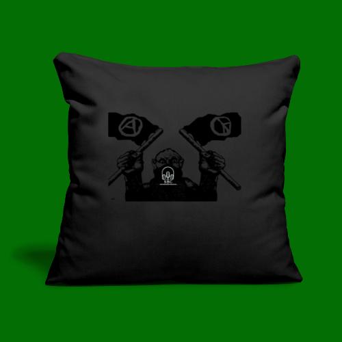 anarchy and peace - Throw Pillow Cover 17.5” x 17.5”