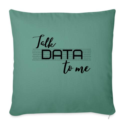 Talk Data to Me (Light) - Throw Pillow Cover 17.5” x 17.5”