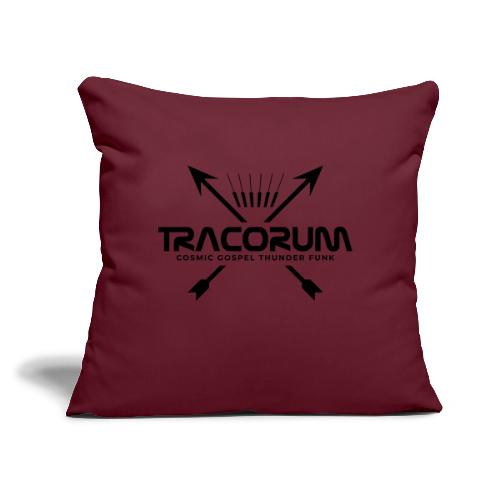 Piano Arrows Tracorum Black - Throw Pillow Cover 17.5” x 17.5”