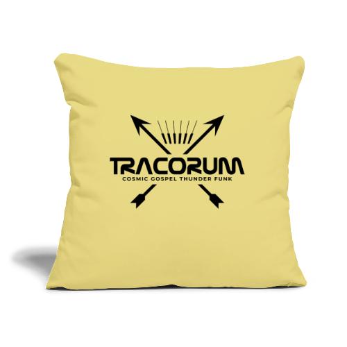 Piano Arrows Tracorum Black - Throw Pillow Cover 17.5” x 17.5”