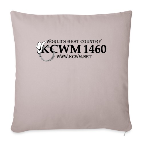 KCWM Logo - Throw Pillow Cover 17.5” x 17.5”