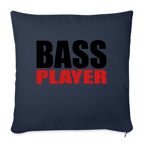 Bass Player - Throw Pillow Cover 17.5” x 17.5”