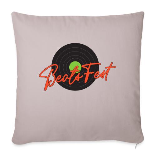 BeatsFest - Throw Pillow Cover 17.5” x 17.5”