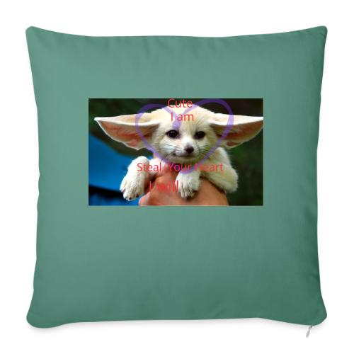 baby fox - Throw Pillow Cover 17.5” x 17.5”