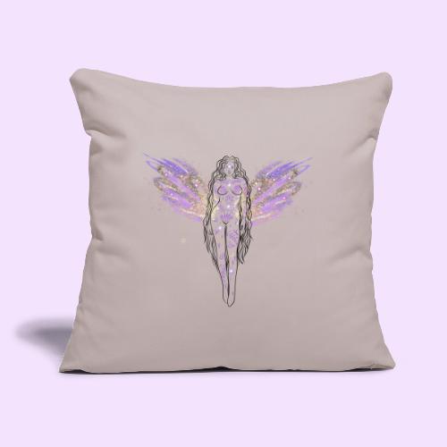 Angel Moon Goddess - Fairytale Design - Throw Pillow Cover 17.5” x 17.5”