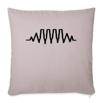 Beer is Life - Throw Pillow Cover 17.5” x 17.5” - light taupe - Front