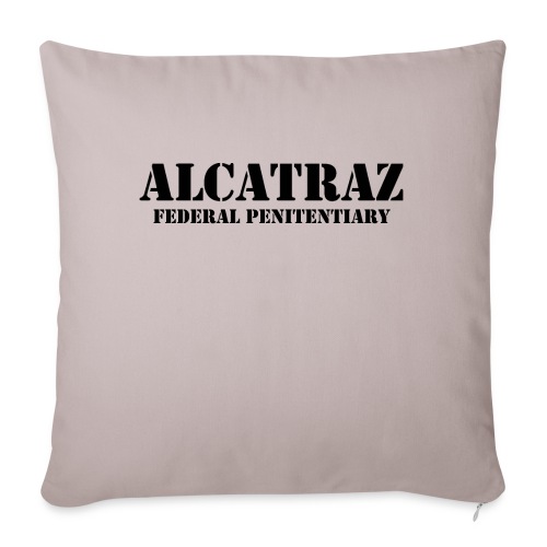 alcatraz - Throw Pillow Cover 17.5” x 17.5”