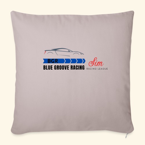 Blue Groove Racing SRL Black - Throw Pillow Cover 17.5” x 17.5”