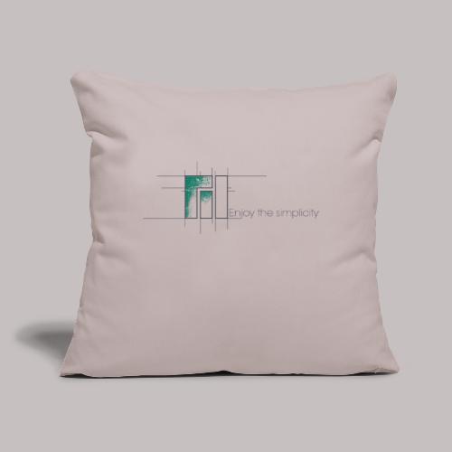 M1b2 ets N - Throw Pillow Cover 17.5” x 17.5”