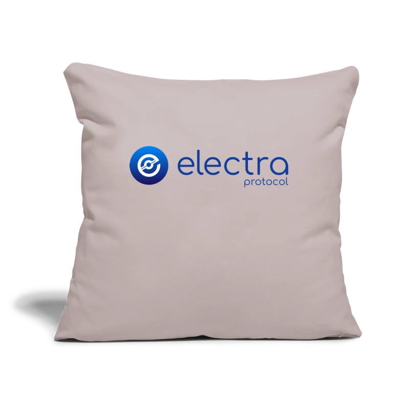 Electra Protocol Blue Logo - Throw Pillow Cover 17.5” x 17.5”