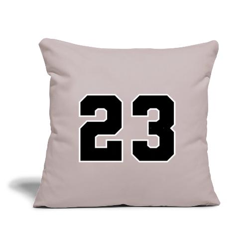 Varsity Number 23 Athletic Style - Throw Pillow Cover 17.5” x 17.5”
