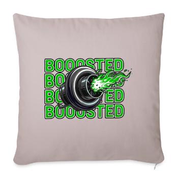 Turbo Flame Burst Boosted - Throw Pillow Cover 17.5” x 17.5” - light taupe - Front
