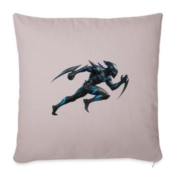 Velocity Alien (Speedster) hyper realistic - Throw Pillow Cover 17.5” x 17.5” - light taupe - Front