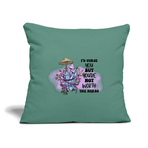 I'd Curse You, But... - Throw Pillow Cover 17.5” x 17.5”