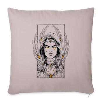 The Eternal White - Throw Pillow Cover 17.5” x 17.5” - light taupe - Front