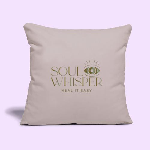 Soul Whisper - Metallic Design - Throw Pillow Cover 17.5” x 17.5”