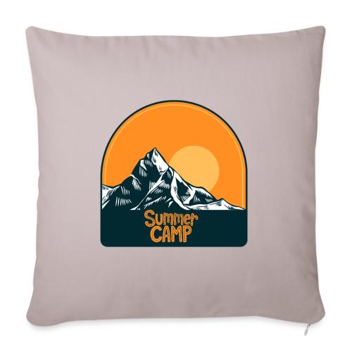 Adventure Summer Camp - Throw Pillow Cover 17.5” x 17.5”