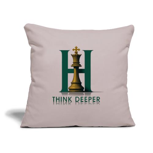 ThinkDeeperNow - Throw Pillow Cover 17.5” x 17.5”