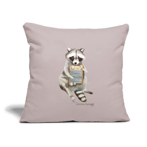 Trash Panda | Wild Folk Collection - Throw Pillow Cover 17.5” x 17.5”