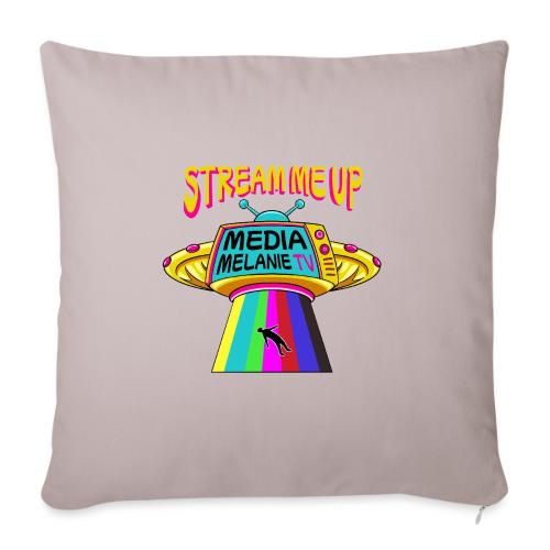 Stream Me Up | Streaming TV UFO - Color - Throw Pillow Cover 17.5” x 17.5”