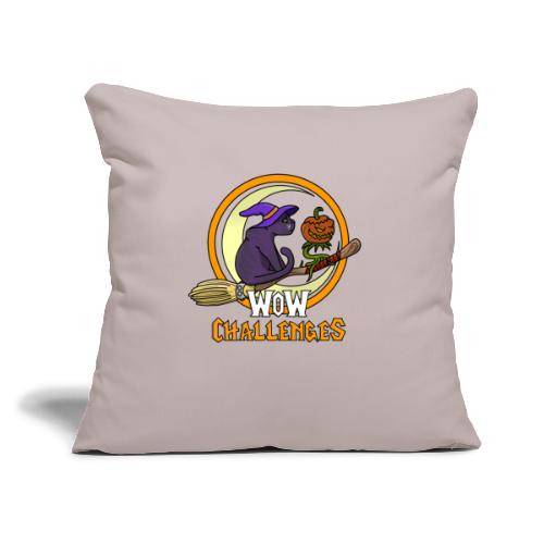 WOW Chal Hallow Pets NO OUTLINE - Throw Pillow Cover 17.5” x 17.5”