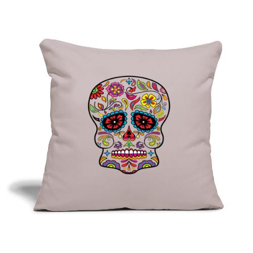 Skull - Throw Pillow Cover 17.5” x 17.5”