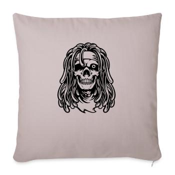 Skull Pirate Rasta Design - Housse de coussin décorative - taupe clair - Devant