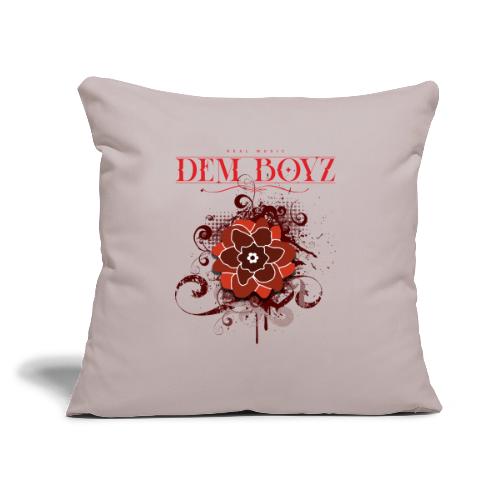 Flower Splash Reds - Throw Pillow Cover 17.5” x 17.5”
