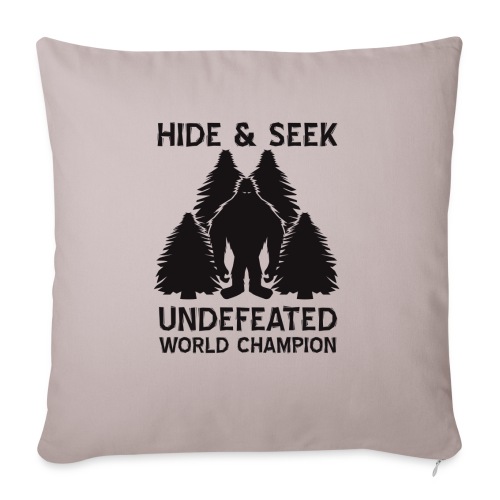 Hide and Seek Champ! - Throw Pillow Cover 17.5” x 17.5”