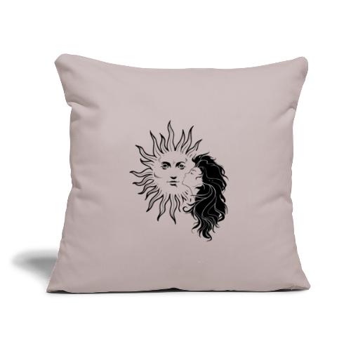 Mystical Girl & Sun - Throw Pillow Cover 17.5” x 17.5”